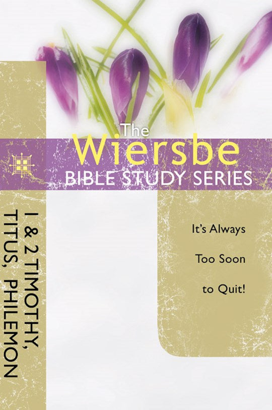 1 &amp; 2 Timothy Titus Philemon (Wiersbe Bible Study Series)