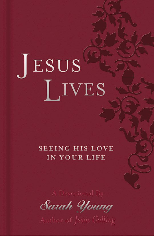 Jesus Lives Devotional (Deluxe Edition)-Cranberry LeatherSoft