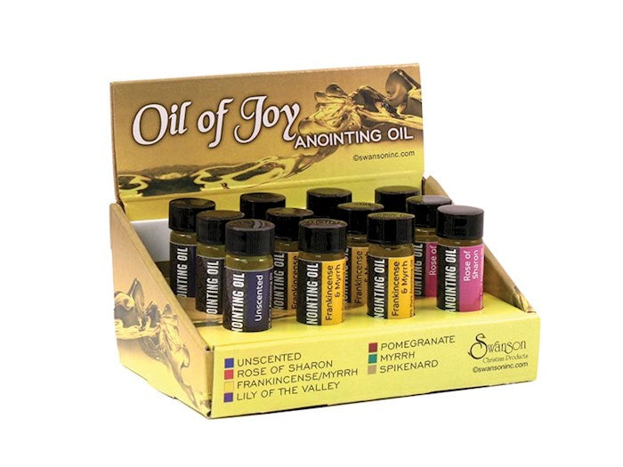 Anointing Oil-Assorted Best Seller Display-1/4 Oz (Pack of 12)