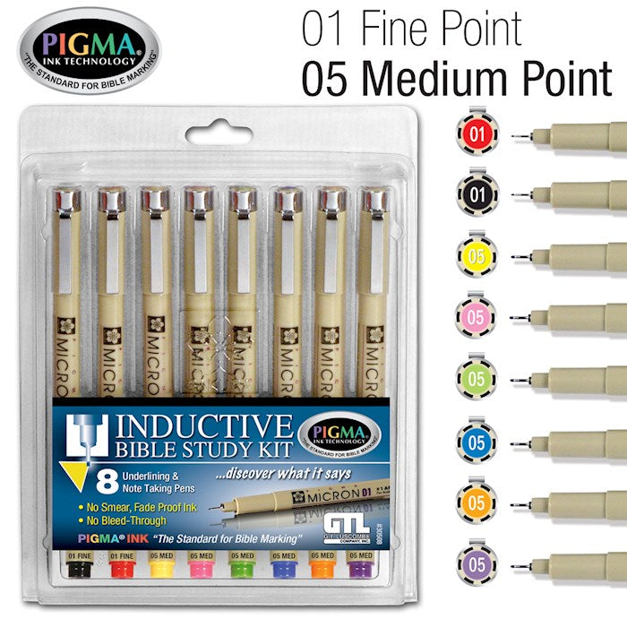 Micron Inductive Bible Study Kit (8 Piece)