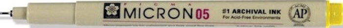 Pen-Pigma Micron (05) MED Point Bible Note Pen-Yellow