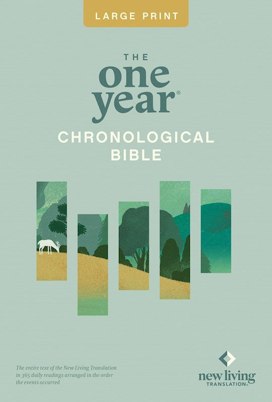 NLT The One Year Chronological Slimline Bible/Large Print-Softcover