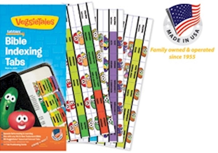 Bible Tab-Veggie Tale-Old &amp; New Testament-Assorted Colors