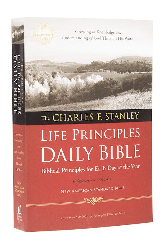 NASB 1995 Charles F. Stanley Life Principles Daily Bible-Softcover