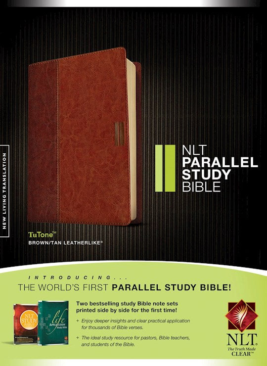 NLT Parallel Study Bible-Brown/Tan TuTone Indexed