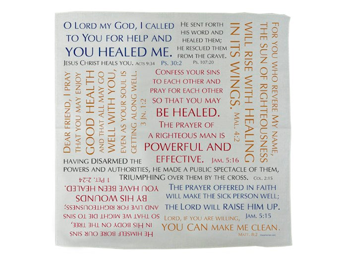Prayer Cloth-Healing Verses (Pack Of 6)