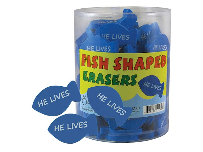 Eraser-Fish Shaped (Pack of 96)