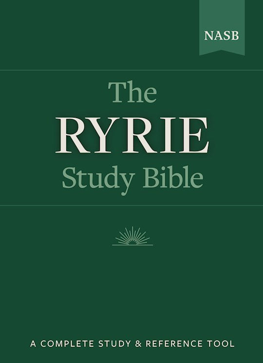 NASB The Ryrie Study Bible-Black Genuine Leather Indexed