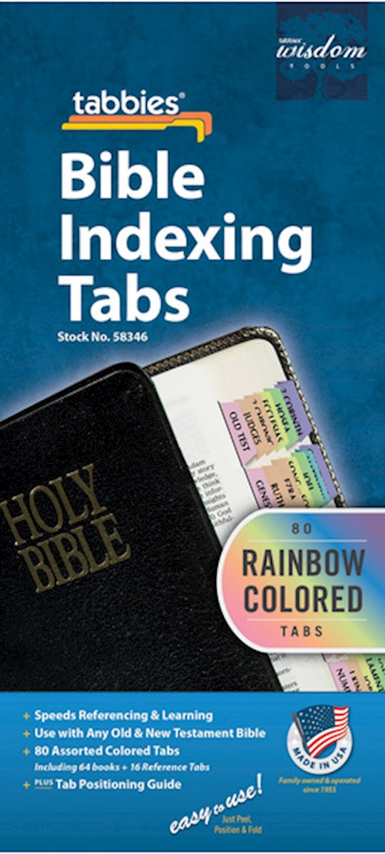 Bible Tab-Rainbow-Old &amp; New Testament W/Catholic Books