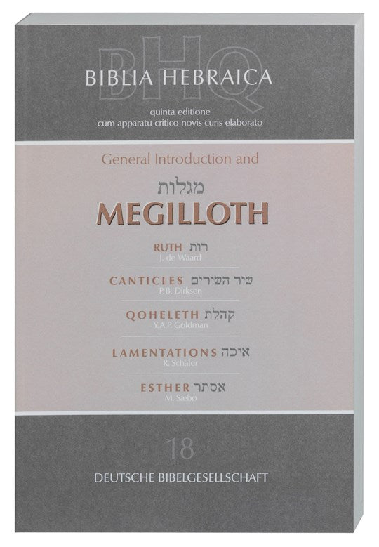 General Introduction and Megilloth (Softcover)