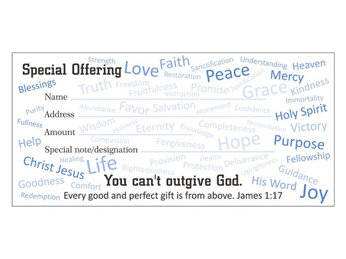 Offering Envelope-Special Offering (Jas 1:17) (Pack Of 100)
