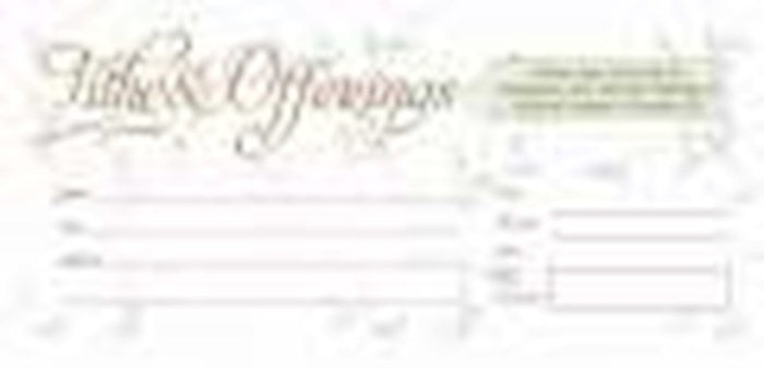 Offering Envelope-Tithes &amp; Offerings (Proverbs 3:9) (Bill-Size) (Pack Of 52)