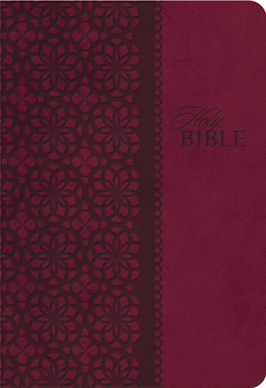KJV King James Study Bible (Second Edition)-Cranberry LeatherSoft Indexed