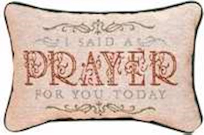 Pillow-Daily Devotions Prayer Pocket-I Said A Prayer For You... (12.5" x 8.5")