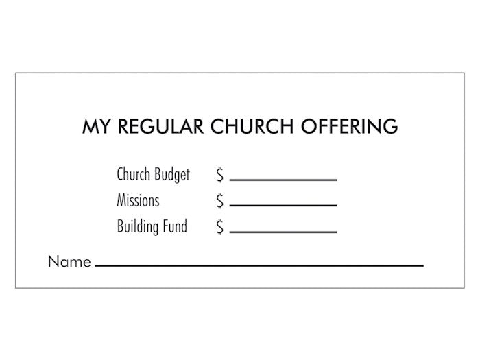 Offering Envelope-Regular Offering/3 Fund (Pack Of 100)