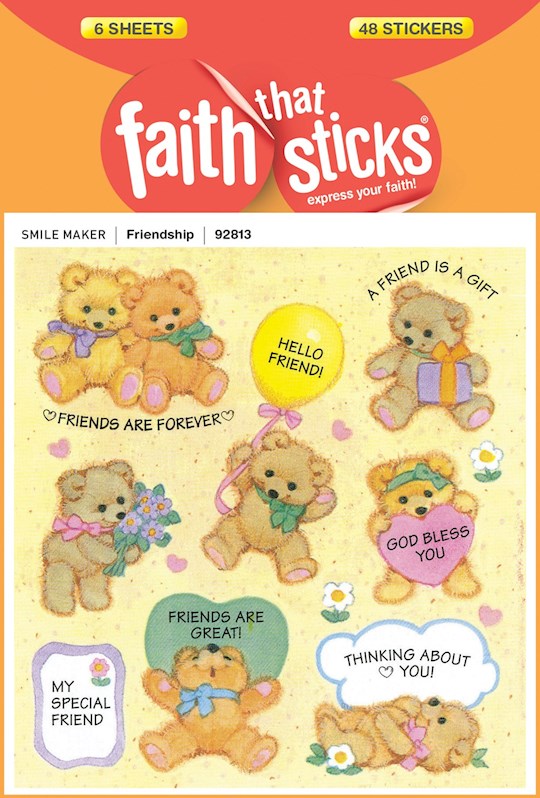 Sticker-Friendship (6 Sheets) (Faith That Sticks)
