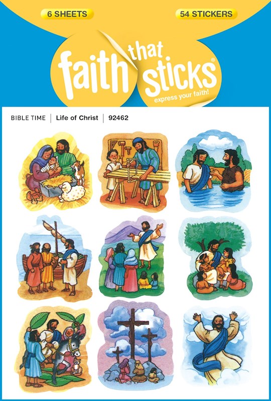 Sticker-Life Of Christ (6 Sheets) (Faith That Sticks)