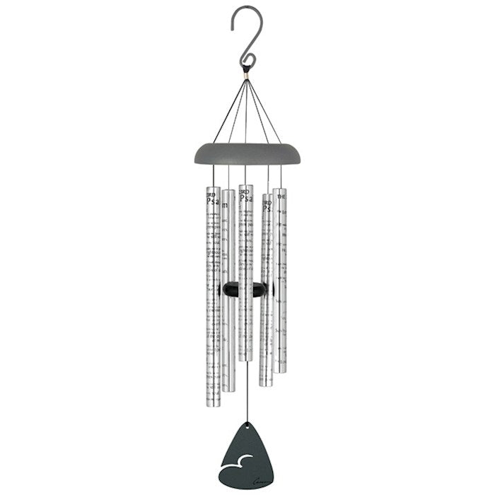 Wind Chime-Sonnet-23rd Psalm-Silver/Brown (30&quot;)
