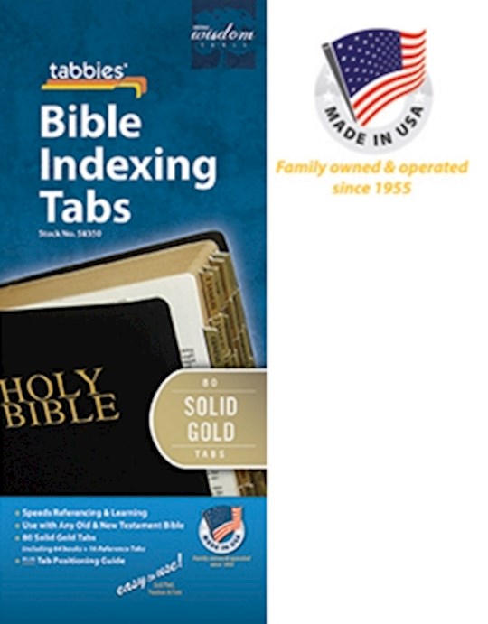 Bible Tab-Standard-Old &amp; New Testament-Solid Gold