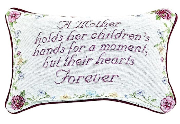 Pillow-A Mother Holds Her Children&