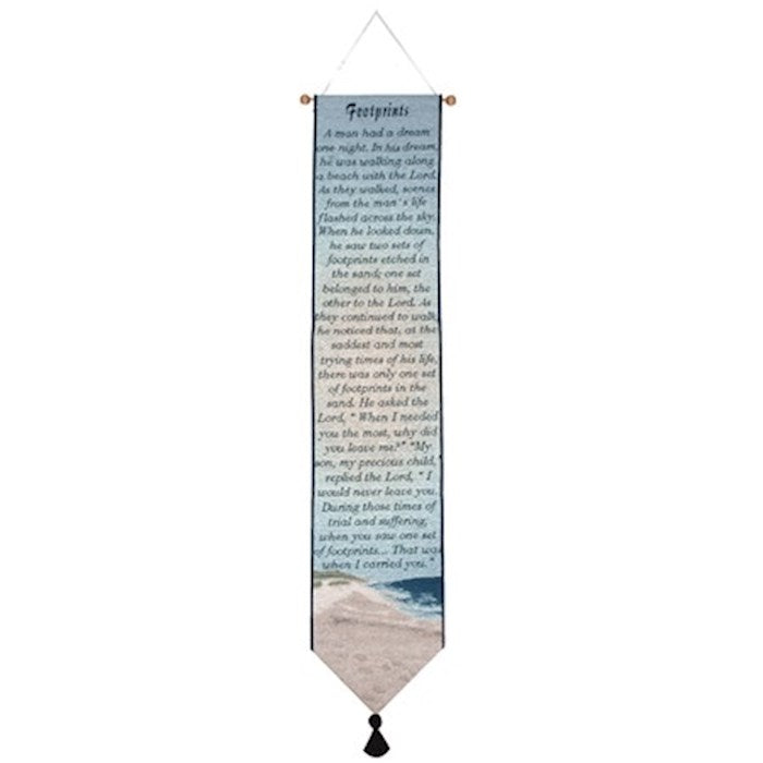 Bellpull-Tapestry-Footprints (9" x 41")