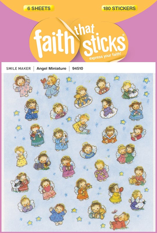 Sticker-Angel Miniature (6 Sheets) (Faith That Sticks)