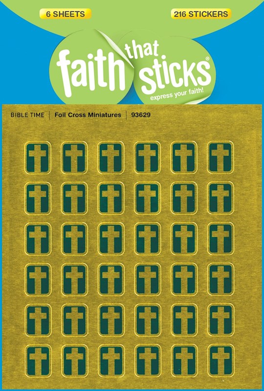 Sticker-Foil Cross Miniatures (6 Sheets) (Faith That Sticks)