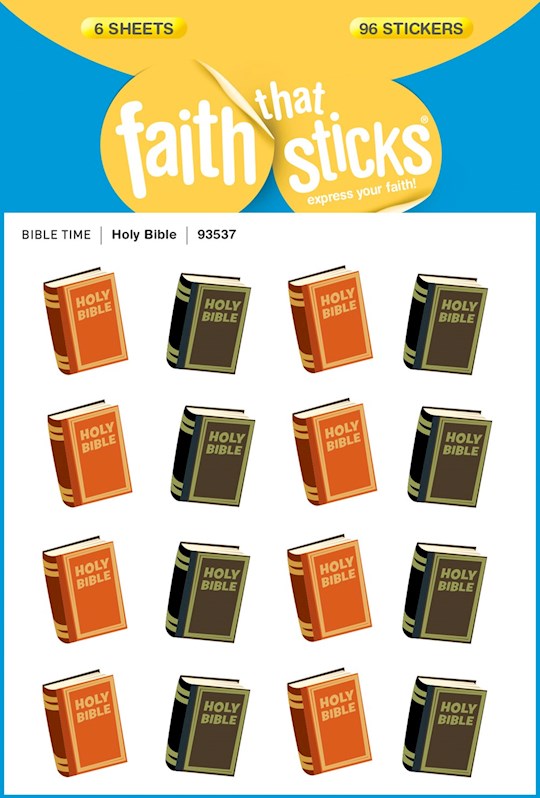 Sticker-Holy Bible (6 Sheets) (Faith That Sticks)