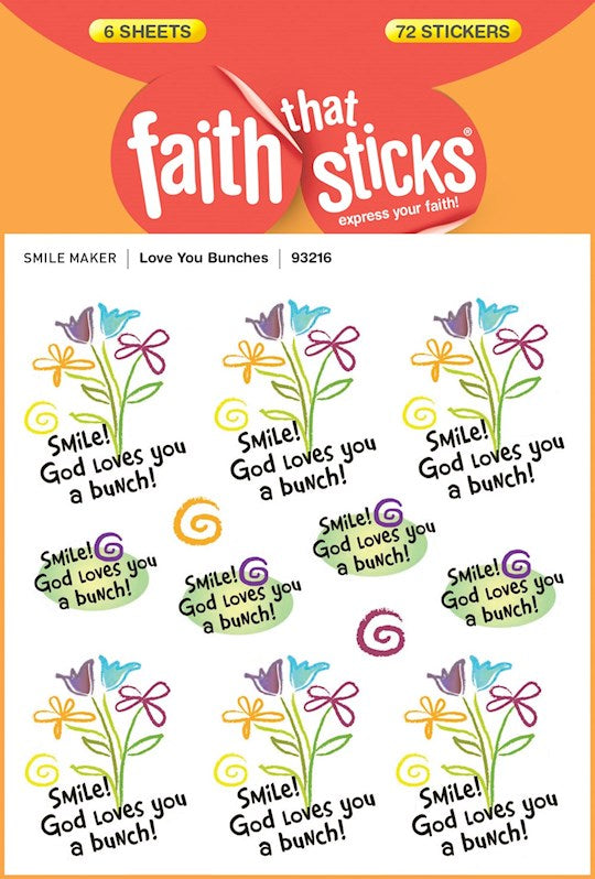 Sticker-Love You Bunches (6 Sheets) (Faith That Sticks)