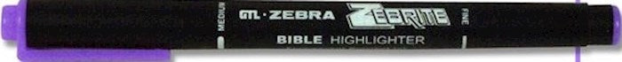 Highlighter-Zebrite Double-Ended-Violet (Bx/12)