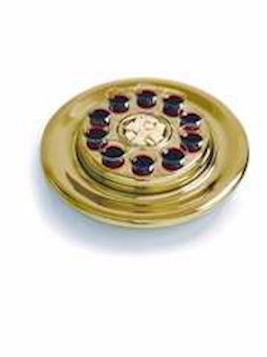 Communion-RemembranceWare-BrassTone Bread Plate Insert For Small Group Communion
