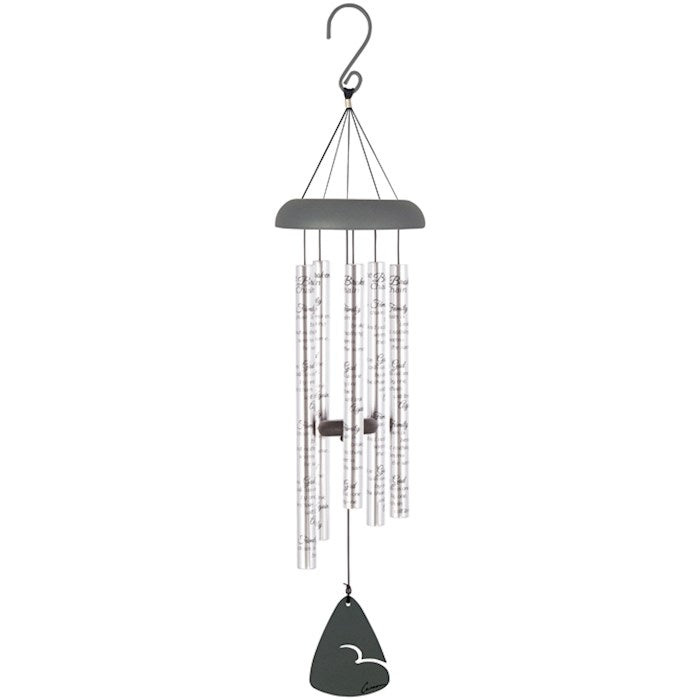 Wind Chime-Sonnet-Family Chain-Silver/Brown (30")