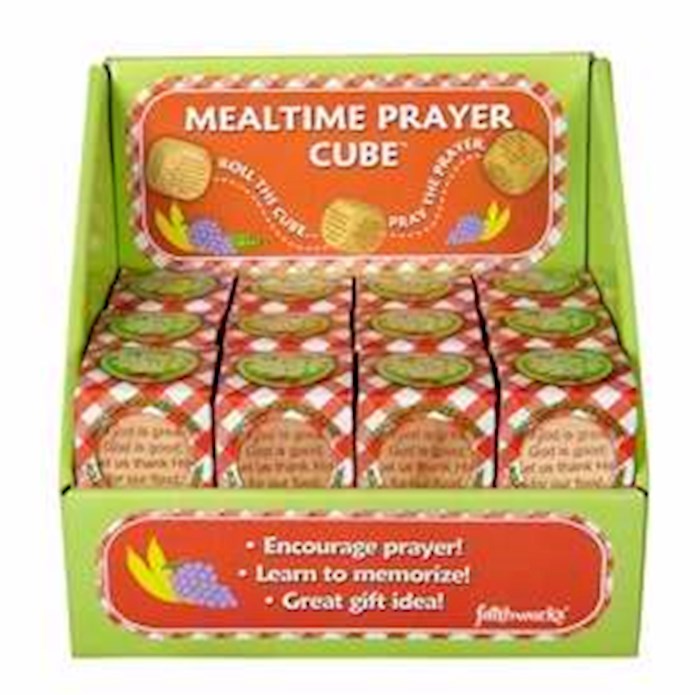 Prayer Cube-Mealtime Prayer Cubes w/Display &amp; Gift Box (Pack Of 24) (PKGT)