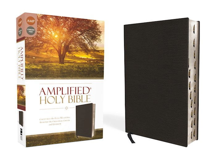 Amplified Holy Bible (Revised)-Black Bonded Leather Indexed