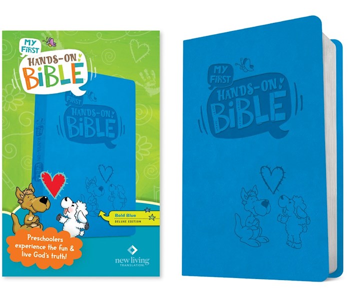 NLT My First Hands-On Bible-Bold Blue LeatherLike