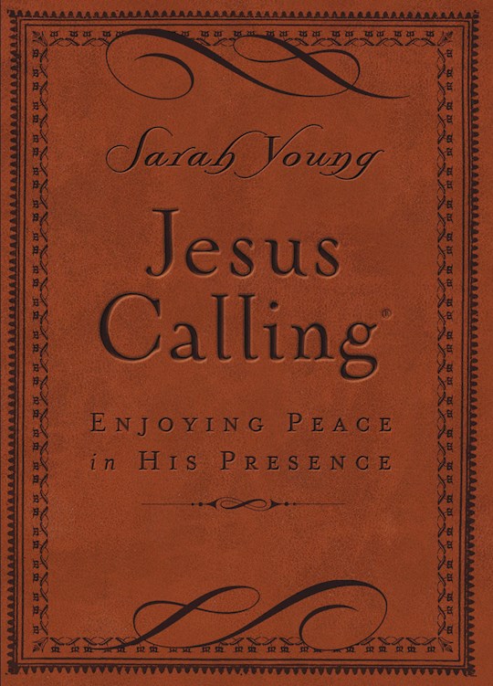 Jesus Calling (Deluxe Edition)-Brown LeatherSoft