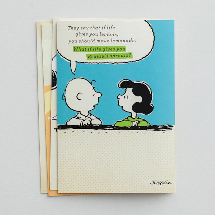 Boxed Card-Get Well-Peanuts (Box Of 12)-77553