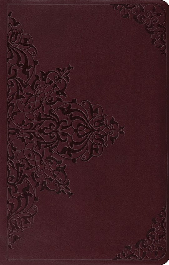 ESV Premium Gift Bible-Chestnut Filigree Design TruTone