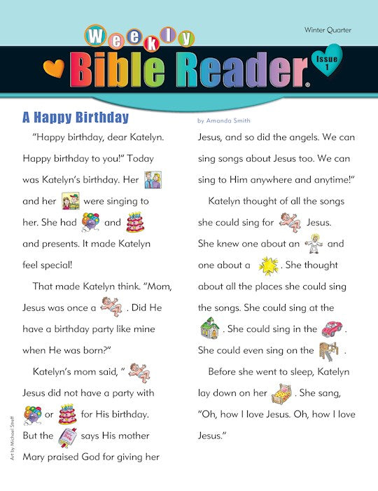 Heartshaper Winter 2025-2026: Early Elementary Weekly Bible Reader (Pack Of 5) (