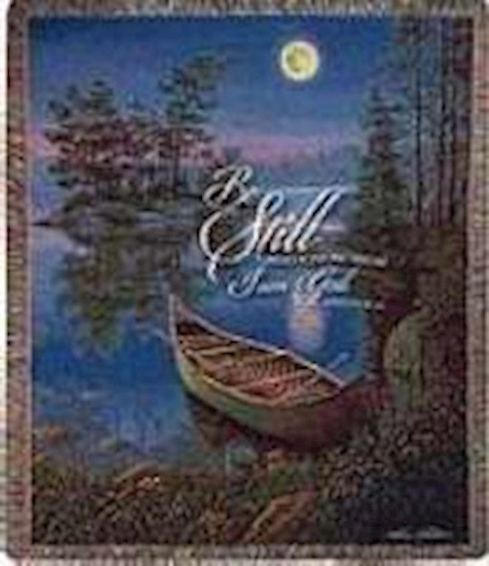 Throw-Moonlight Bay/Be Still And Know That I Am God-Tapestry (50" x 60")