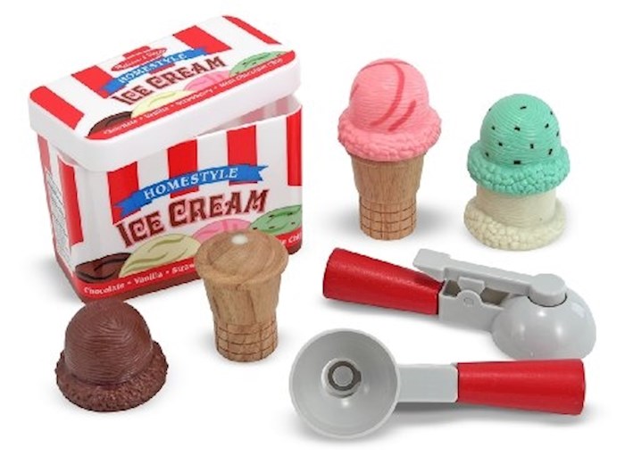 Pretend Play-Scoop &amp; Stack Ice Cream Cone Playset (10 Pieces) (Ages 3+)