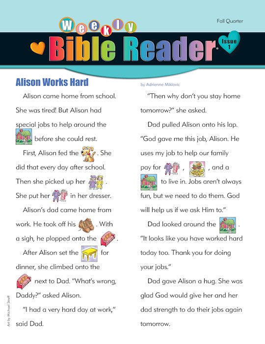 Heartshaper Fall 2026: Early Elementary Weekly Bible Reader (Pack Of 5) (