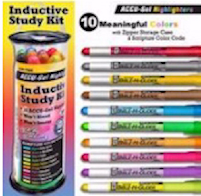 Accu-Gel Hi-Glider Inductive Bible Study Kit (10 Colors W/Case)