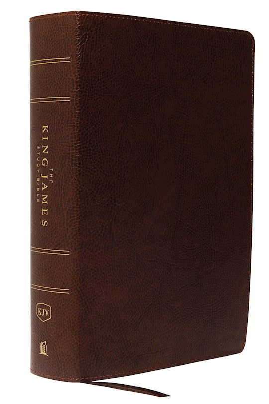 KJV Study Bible (Full-Color)-Brown Bonded Leather