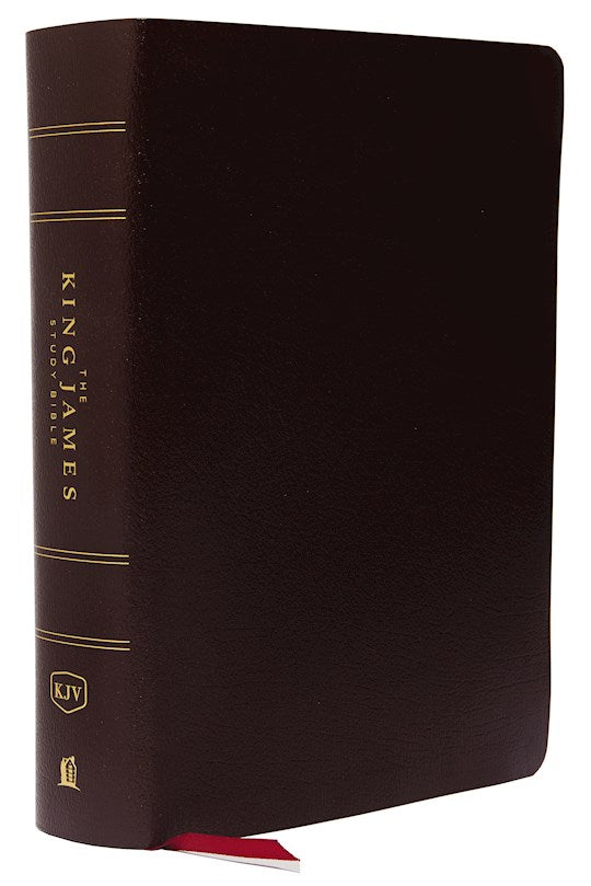 KJV Study Bible (Full-Color)-Burgundy Bonded Leather Indexed