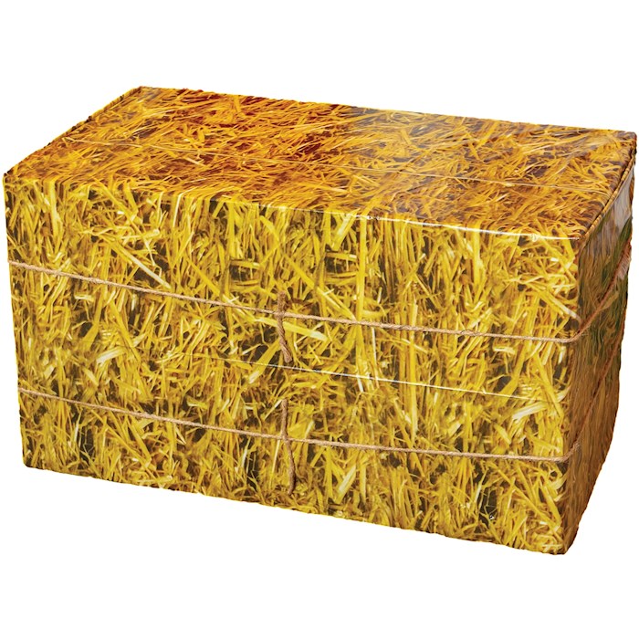 VBS-Straw Plastic Table Cover (54 In X 108 In)