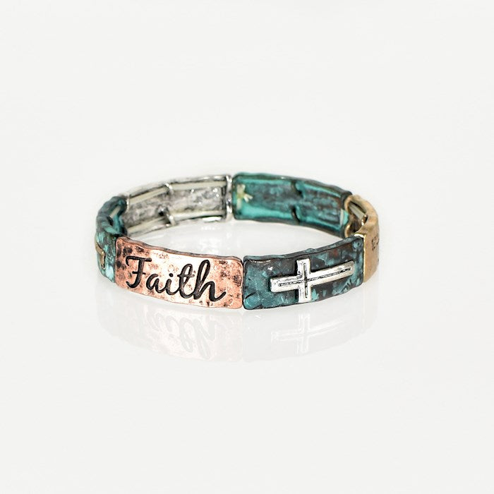 Bracelet-Eden Merry-Metal-Faith Prayer