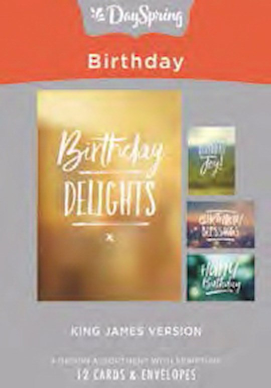 Boxed Card-Birthday-Simply Stated (Box Of 12)-60937