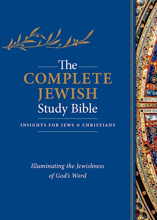 The Complete Jewish Study Bible-Black Genuine Calfskin Leather Indexed