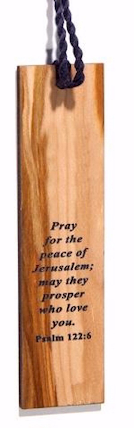 Bookmark-Pray For The Peace Of Jerusalem-Olivewood (